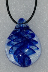 Glass Pendant with Blue
