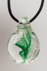 Glass Pendant with Green