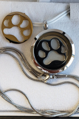 Hinged Paw Print Pendant