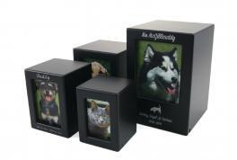 Black MDF Photo Urn